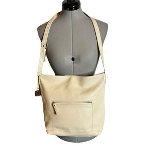 Giani Bernini White Leather Bag